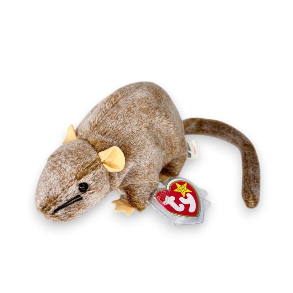 Tiptoe the Mouse Ty Beanie Baby | Tiny Trailblazer | Mint Heart Tag